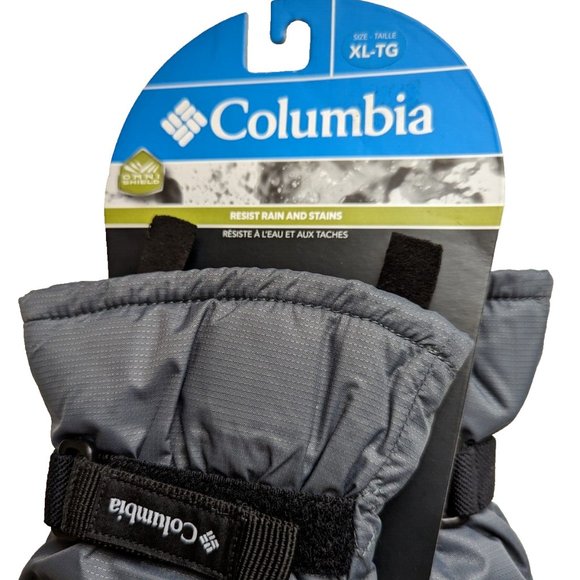 NWT Columbia Boys Rain Water Stain Resistant Mitten Gray Ski Gloves Size… - Picture 4 of 7